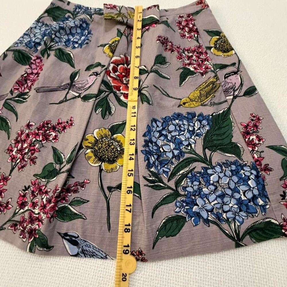 Boden Birds & Flowers Skirt with Pocket S (6) Cottage Core - Picture 3 of 5